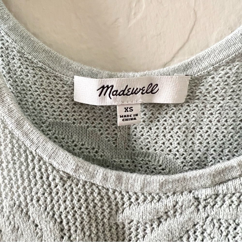 Madewell Palm-Stitch Crop Sweater Tank - Picture 7 of 7